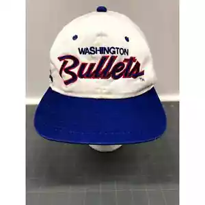 SEHR SELTEN Vintage 90s Washington Bullets Sports Specialties Dome Script Mütze Cap - Bild 1 von 14