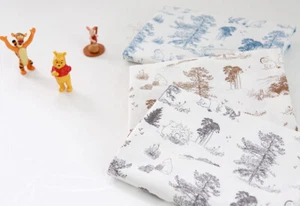 Disney Cotton Fabric by the Yard Winnie the Pooh Extra Wide 54" SG Forest Toile - Picture 1 of 14