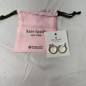 PENDIENTES HUGGIES KATE SPADE CÍRCULO COMPLETO GRANATE PÚRPURA CLARO NUEVOS CON ETIQUETAS (KF560) - Imagen 1 de 9