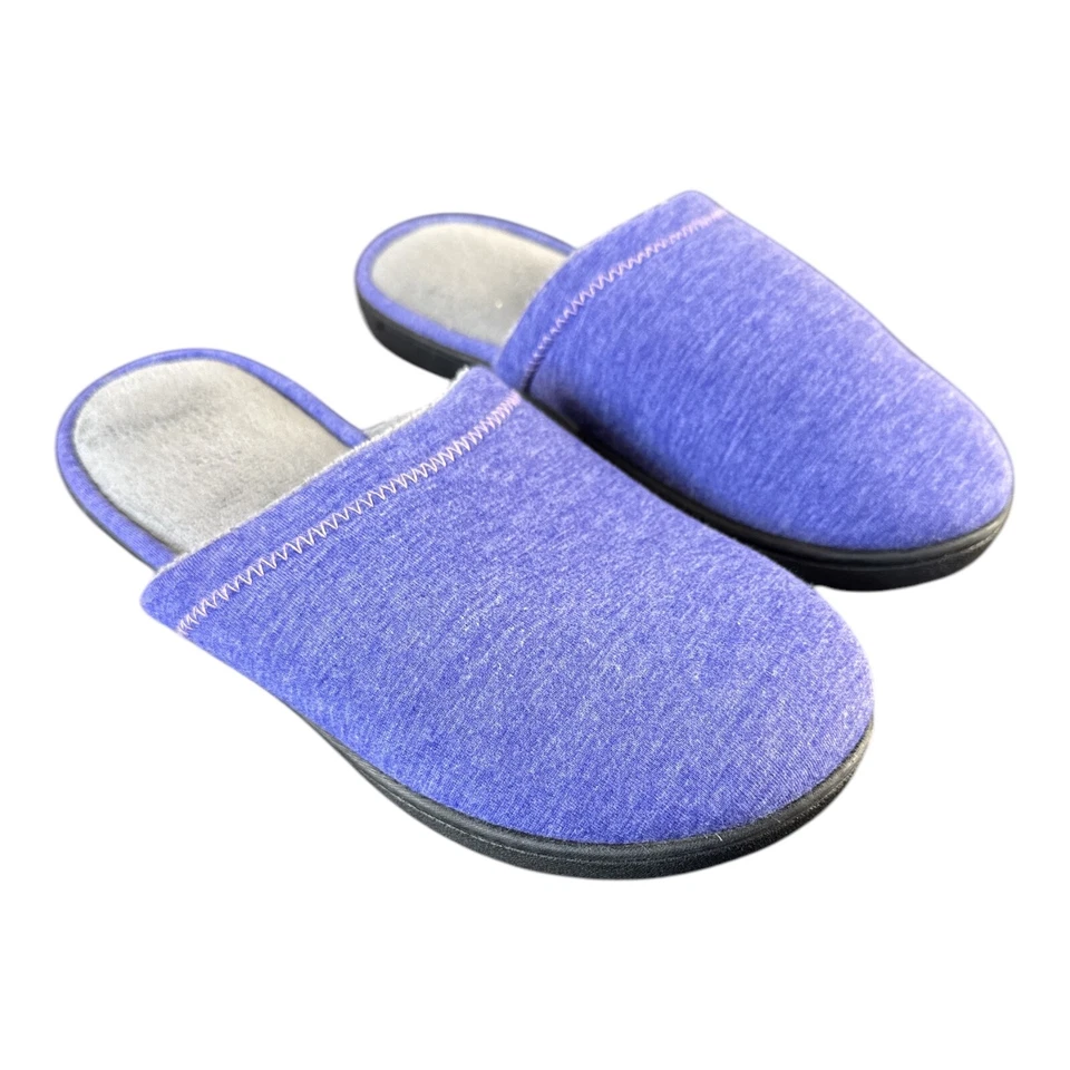 Zapatillas para mujer Isotoner forradas de piel sintética, talla 8,5-9 EE. UU. (Reino Unido 7) - púrpura cómodas Foto 1 de 4