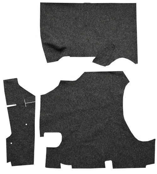 Pontiac Star Chief 1958 alfombrilla de fieltro para maletero 3 piezas Foto 1 de 1