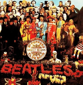 BEATLES, SGT PEPPER. Repro mini print. 60's pop. - Bild 1 von 1