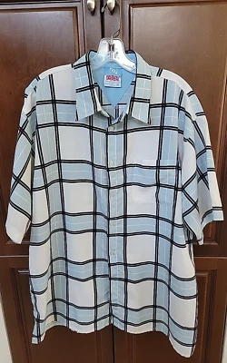 Camisa Old Skool XL AZUL a cuadros para hombre SS 1996 Foto 1 de 4