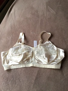 Elomi 52H Kristie Satin Lace Embroidered Ivory Soft Cup Bra Style 5850 Nwt - Picture 1 of 7