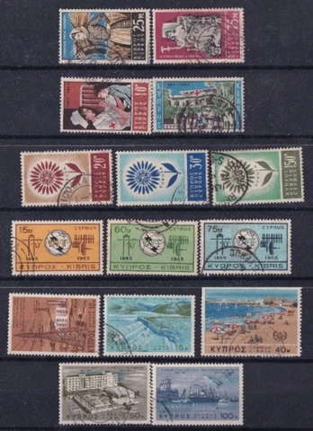 CYPRUS 1963-1967 LOT OF FULL SETS USED SEE DESCRIPTION Cover