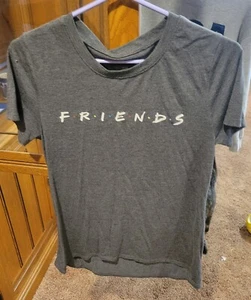 Friends, T-Shirt Erwachsene Größe L, grau meliert mit kurzen Ärmeln - Bild 1 von 1