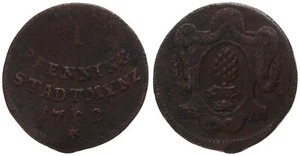 Old German States - Augsburg 1 Pfennig 1762 - Copper, 1.1g, Ø 19.5mm Km#168 - Picture 1 of 1