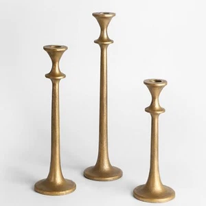 Iron Taper Candle Holder Set Of 3 Decorative Candle Stand Candlestick Holder For - Picture 1 of 7