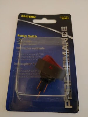 40391 Calterm Rocker Switch 30a/12v Dc On /Off vibration resistant red - Image 1 of 3