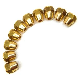Brass Brake Pipe Fittings M12 x 1mm Female 10 PACK for 1/4" Pipe FL23 - Picture 1 of 1