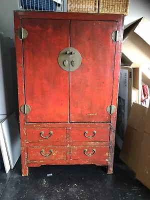 Antique Chinese Wedding Cabinet  • 895$