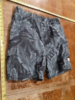 Caribbean Joe Mens Shorts Large Floral Lined Swim Trunks Cargo Pocket #S113 - Image 1 of 3