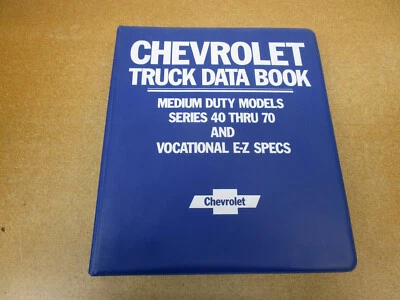1986 Chevrolet Dealer Álbum Médio Caminhão Guia de Pedidos 40-70 C50 C60 especificações - Imagem 1 de 4