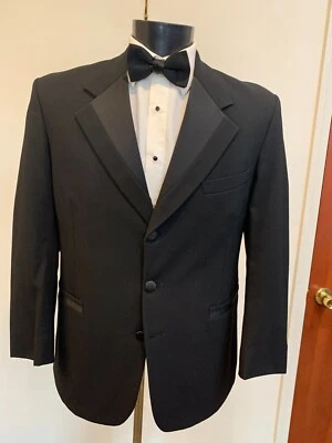 CHAQUETA ESMOQUIN NEGRA PERRY ELLIS - 3 BOTONES SOUTHBRIDGE Foto 1 de 4