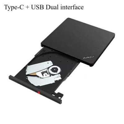 Unidad reproductor de DVD grabadora óptica Lenovo Thinkplus TX800 para Apple Mac, sistema operativo Windows Foto 1 de 4