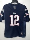 NFL New England Patriots Tom Brady Jersey #12 Youth Large 14/16 Navy Blue