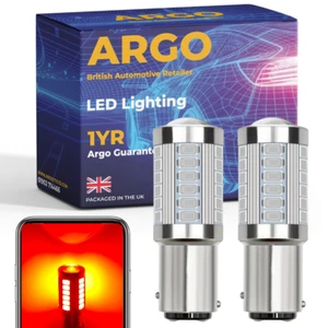 380 1157 Classic Car Led Smd Upgrade P21/5W Bay15d Stop Tail Brake Light Bulbs - Picture 1 of 13