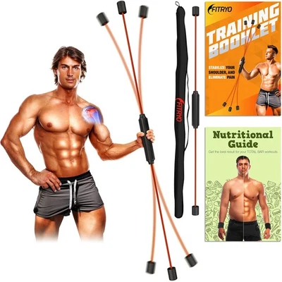 Barra corporal Flex Fitness para fisioterapia y alivio del manguito rotador - hombro R... Foto 1 de 4