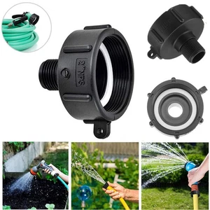 1 Stück 275 330 G IBC Tragetasche Adapter 2 NPT (NPS) Feingewinde x 3/4 Außen Gartenschlauch USA - Bild 1 von 15