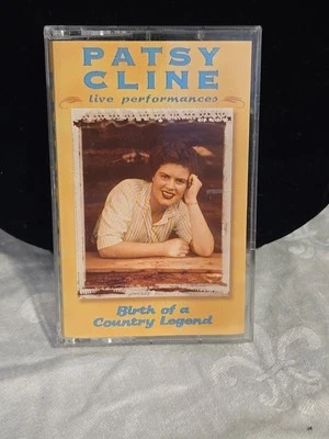 Patsy Cline Live Performances Birth of a Country Legend Cassette Vintage EVC - Image 1 of 4