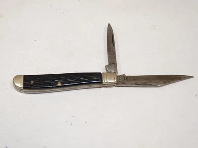 Vintage 2 Blade Camillus USA 21 Pony Jack Folding Pocket Knife New York - Image 1 of 4