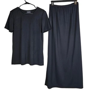 Conjunto de falda negra de 2 piezas para mujer Positive Attitude de colección manga corta talla 6 - Imagen 1 de 7