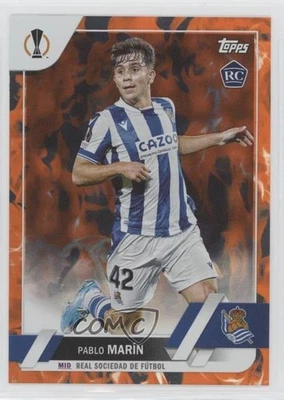 2022 Topps UEFA Club Competitions Inferno Foil Pablo Marin Marín #145 Rookie RC - Image 1 of 2