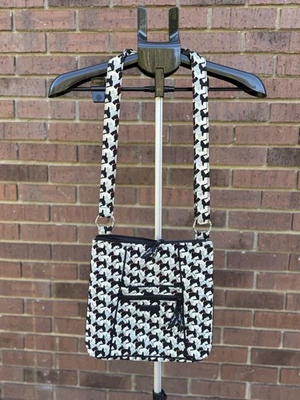 Bandolera Vera Bradley Triple Cremallera Hipster Scottie Perro Negro Blanco Retirado Nueva Foto 1 de 4