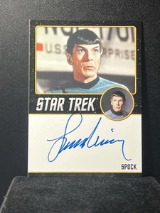 2014 Rittenhouse Star Trek TOS Portfolio Prints Black Border Nimoy/Spock Auto - Picture 1 of 2