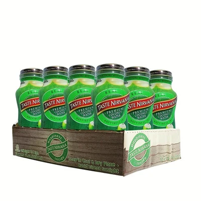 Taste Nirvana Real Coconut Water with Natural Pulp 12 Bottle 9.5 fl oz - Image 1 of 3