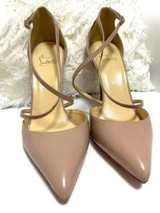 Christian Louboutin Lackleder Absatz Pumps Beige EU 39 US 9 JAPAN Gut - Bild 1 von 5
