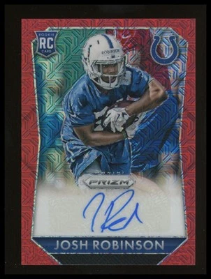 2015 Panini Prizm #RS-JR Josh Robinson Rookie Signatures Mojo Red Prizm #/99 RC - Image 1 of 2