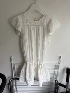 BNWT Girls size 7y loveshackfancy White Short Sleeve Dress - Picture 1 of 5