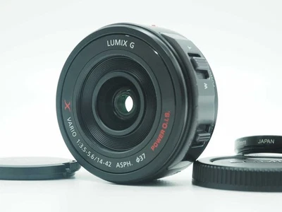 Panasonic Lumix G PZ 14-42mm f/3.5-5.6 Power O.I.S. Lente negra [Exc+] #Z5540A - Imagen 1 de 4