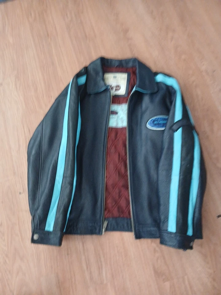 CHAQUETA DE CUERO AUTÉNTICA RESISTENTE ORIGINAL WU TANG 3XL Foto 1 de 4