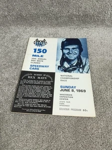 8. JUNI 1969 AUTORENNEN PROGRAMM - USAC 150 MEILEN - REX MAYS - Bild 1 von 13