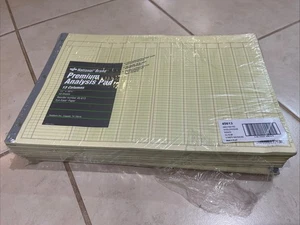 Qty 10 Pads 45-613 (50 Sheets ea) NATIONAL Analysis Pad 13 Columns 11 x 16.375" - Picture 1 of 4
