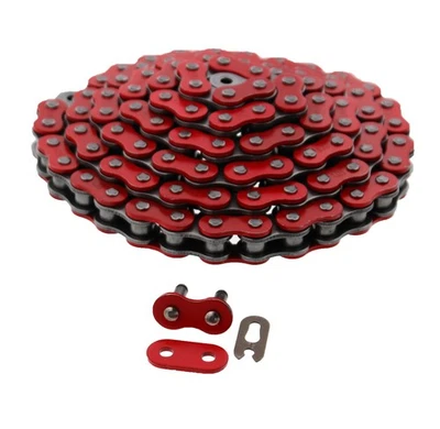 Honda Sportrax 300 TRX300EX TRX 300EX Red Non O-Ring Chain 520-86L 1993-2008 - Image 1 of 4
