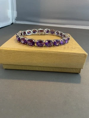 PULSERA TENIS AMATISTA AFRICANA Foto 1 de 4