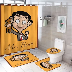 Juego de Cortinas de Ducha Mr Bean Material Poliéster Lavable Baño Decoración Hogar - Imagen 1 de 1