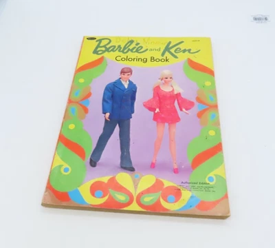 Vintage Barbie And Ken Coloring Book 1970 Mattel Has Been Colored In - Image 1 of 4