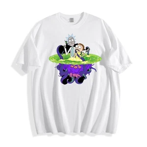 Rick and Morty Portal T-Shirt - Classic Cartoon Adventure Design Unisex Tee - Bild 1 von 34