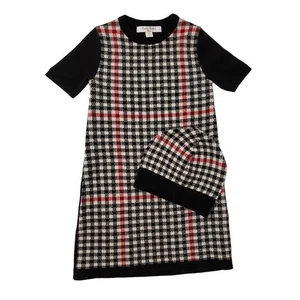 Brooks Brothers Fleece Merino Wool Plaid Dress Hat Set Little Girl Size XS/S - Picture 1 of 11