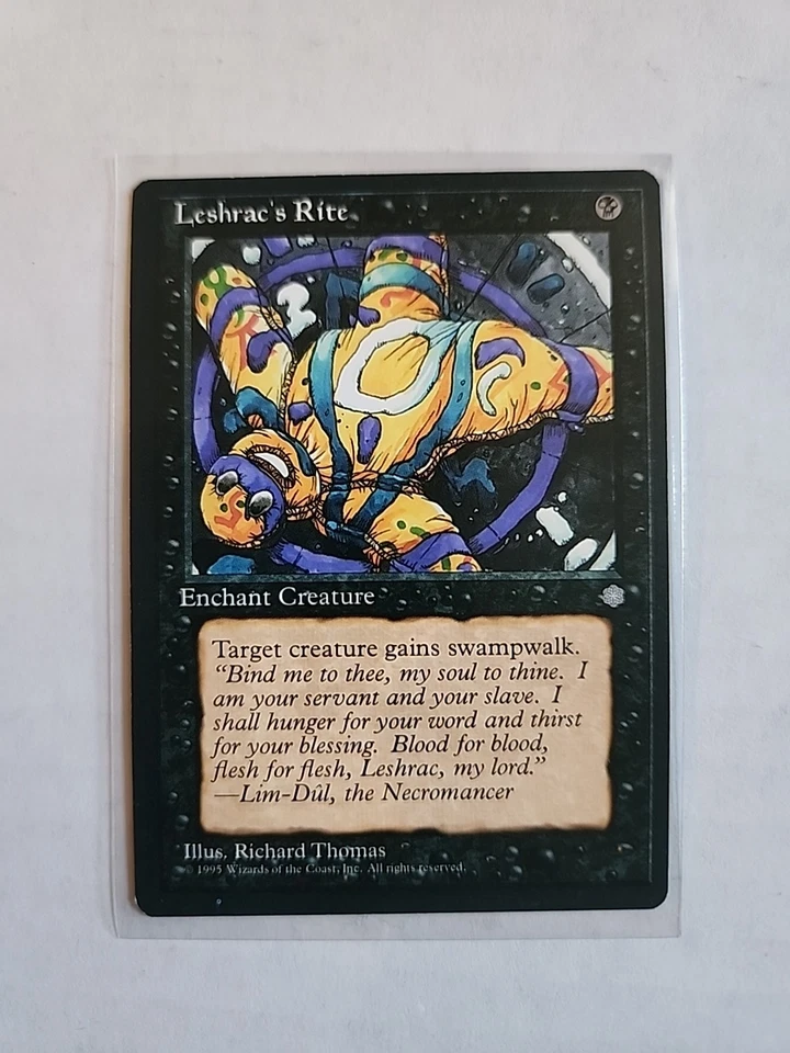 Leshrac's Rite - Ice Age - MTG Magic - Uncommon - Black Enchant Creature - Image 1 of 1