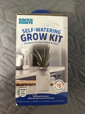 NEW Back To The Roots Hydroponic Succulent & Cactus Grow Kit Self Watering NIB - Image 1 of 4