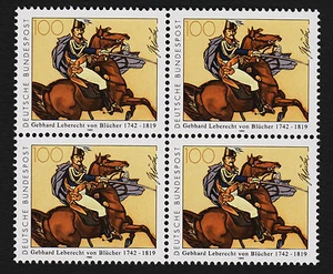 1992 germany Sc#1669 Mi#1641 Block of 4 Mint Never Hinged - Bild 1 von 1