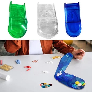 Pill Cutter Detachable Professional Pill Splitter Transparent Medicine Dispenser - Picture 1 of 14