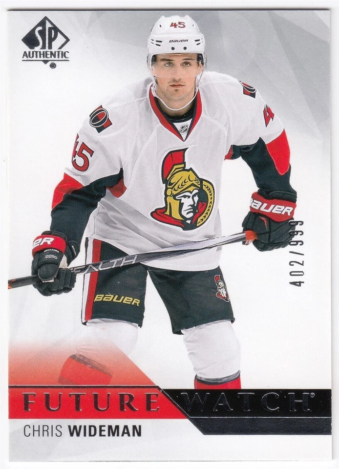 2015-16 Upper Deck SP Authentic Future Watch CHRIS WIDEMAN 196 #/999 Senators RC - Image 1 of 1