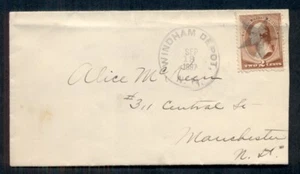 1887 D.P.O. WINDHAM DEPOT, NH + elegante atadura ESTRELLA 2 ¢, factura de impuestos adjunta, en muy buen estado - Imagen 1 de 1