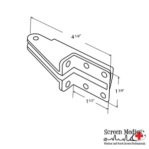Pack de 3 - Pantalla Vinilo / Soporte Cierra Puerta Tormenta - Marrón - Imagen 1 de 5